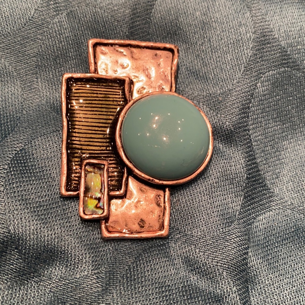 Silver and turquoise pendant
